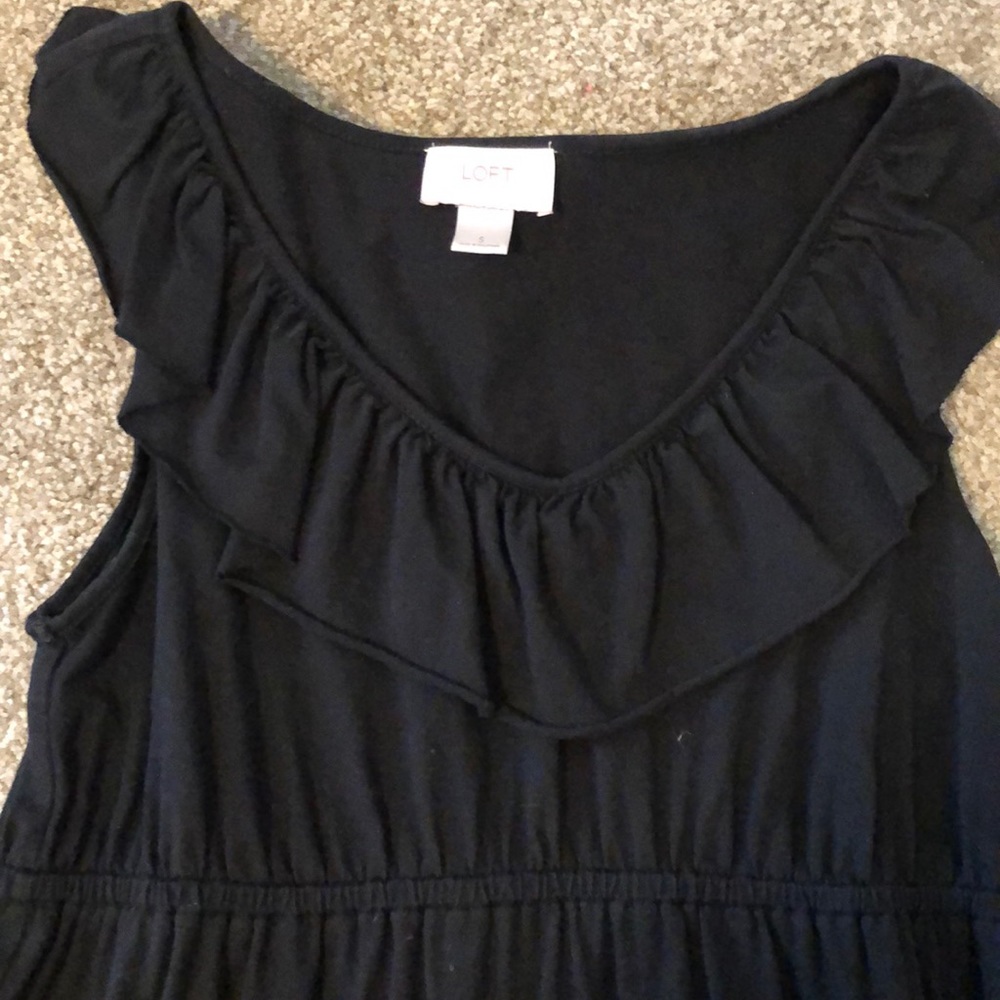 Loft Ruffle Neck Dress - Picture 2 of 4